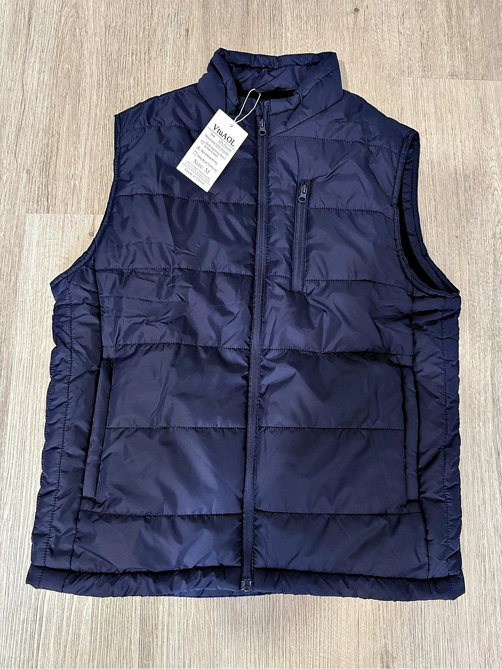 VtuaOL Puffer Vest in Blue Size Medium NWT